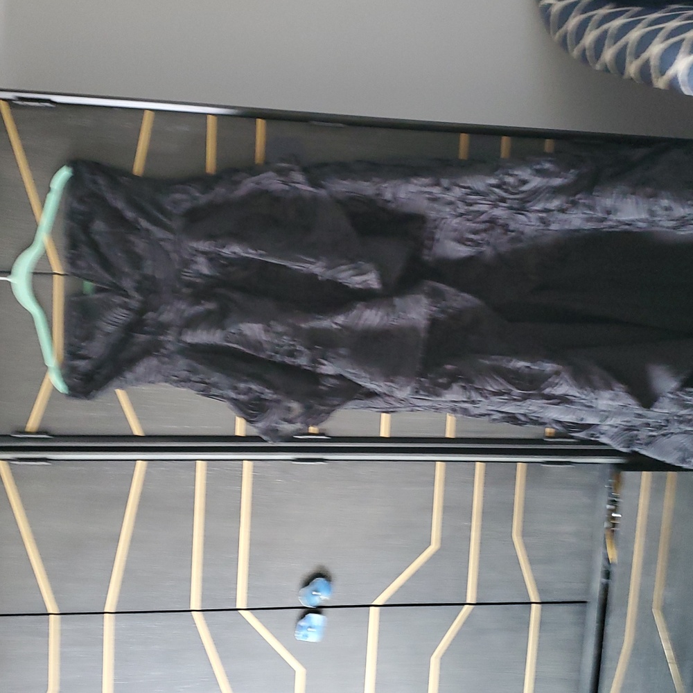 Lulu's Black Strapless High-Low Dress - Picture 3 of 6